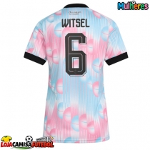 Camisa de Futebol Bélgica Axel Witsel #6 Equipamento Secundário Mulheres Mundo 2026 Manga Curta